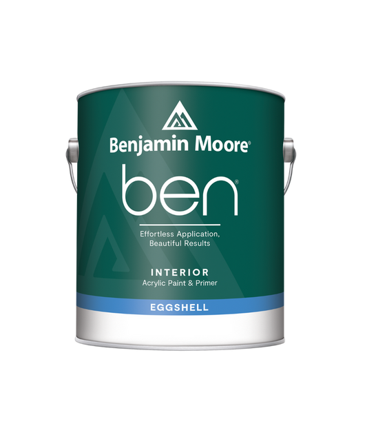 Benjamin Moore ben eggshell Interior Paint available at Clement's Paint.