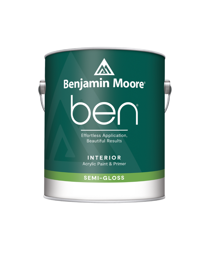 Benjamin Moore ben semi-gloss Interior Paint available at Clement's Paint.