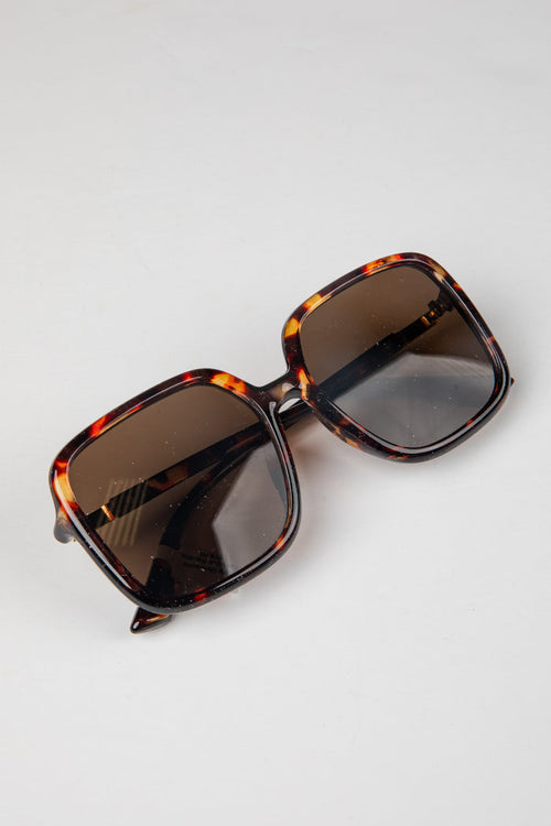 Big Moments Tortoise Square Sunglasses