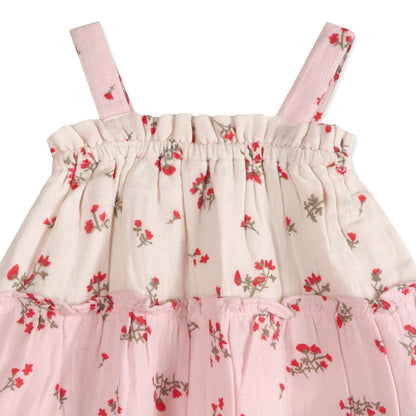Bijou Tiered Floral Baby Dress Detail (Organic)