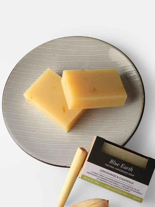 Blue Earth Soap | Lemongrass & Calendula-Image 1