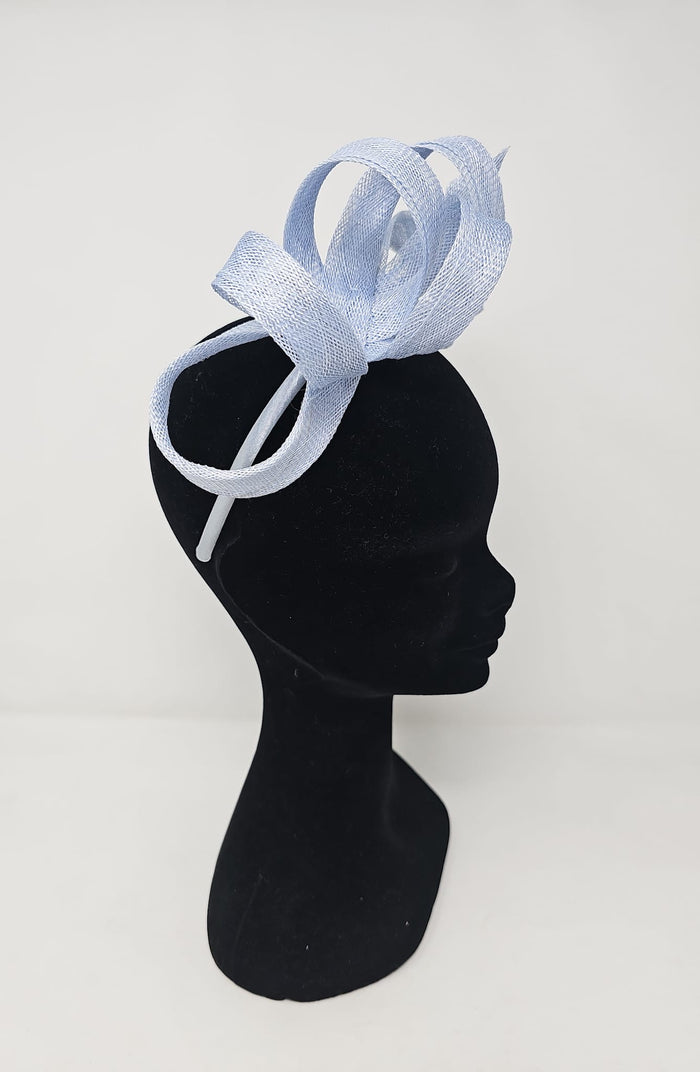 Bluebell Looped Sinnamay Feather Hairband Fascinator
