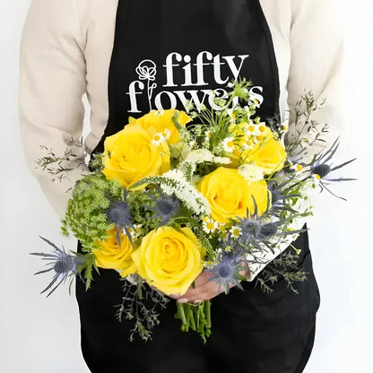Boho Chic Flower Centerpieces Apron - Image