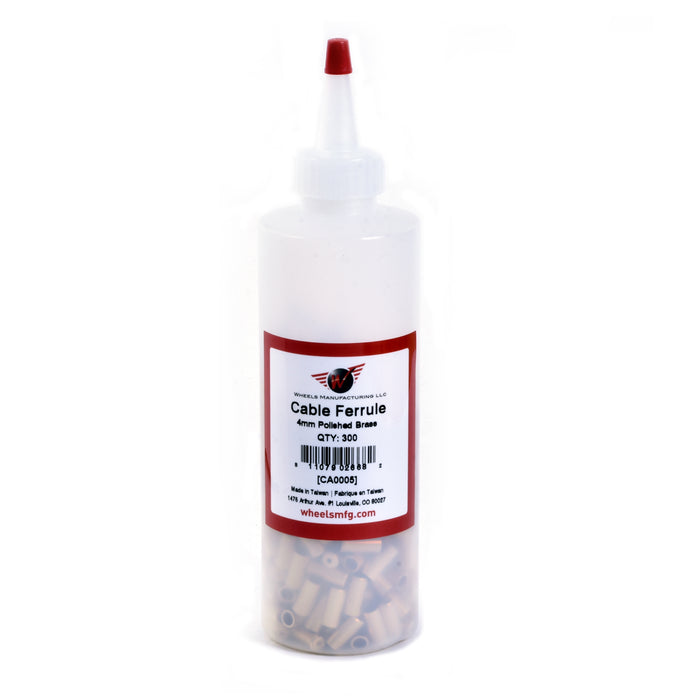 CA0005 Brass Ferrules - Bottle of 300 - 4mm