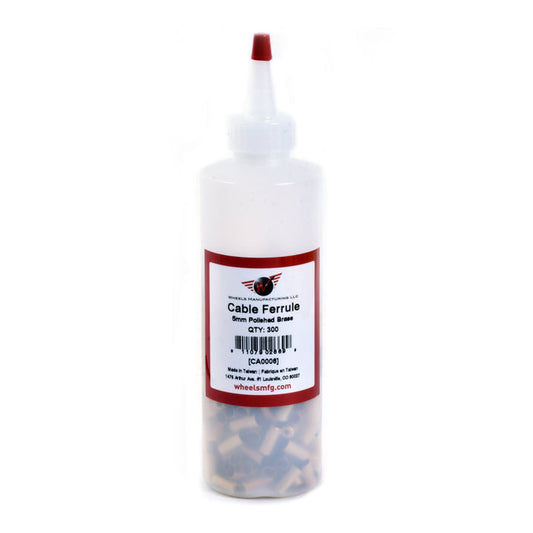 CA0006 Brass Ferrules - Bottle of 300- 5mm