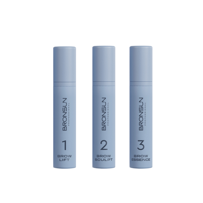 Bronsun - Long Term Brow Perm Composition Kit - 3 Steps