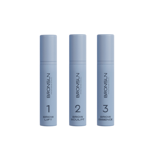 Bronsun - Long Term Brow Perm Composition Kit - 3 Steps