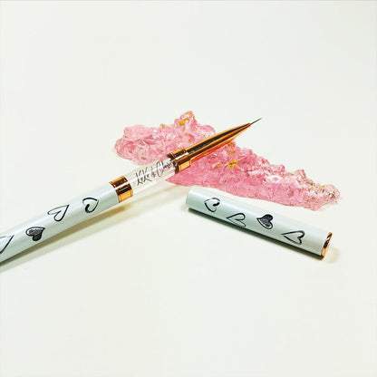 Brush Holder - Pink with gold flakes