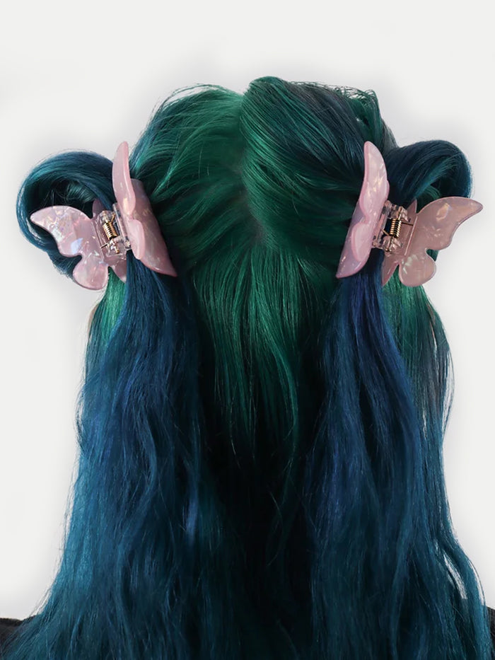 Butterfly Eco Hair Claw | Rose Quartz-Image 2
