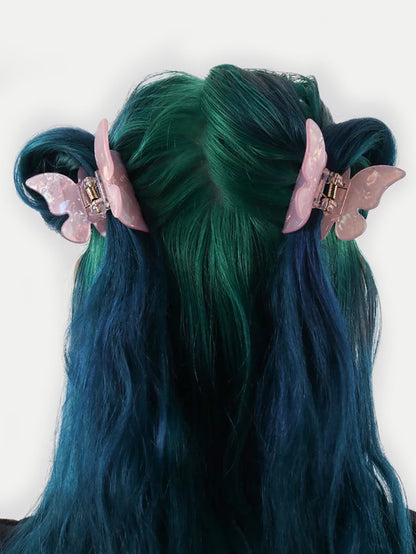 Butterfly Eco Hair Claw | Rose Quartz-Image 2