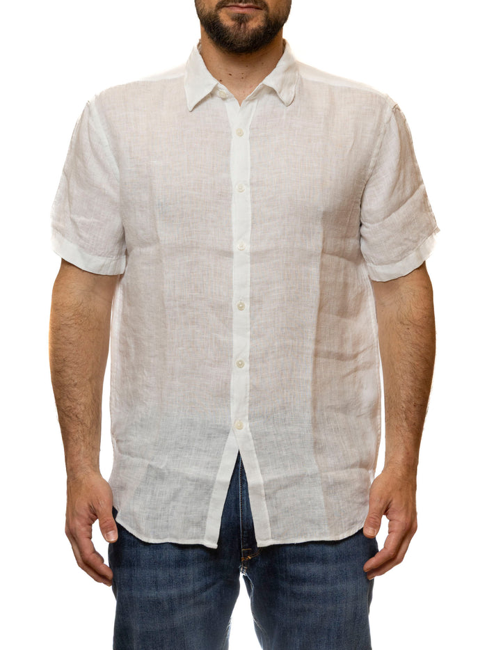 QB24 camicia cotone bianca 0126080 COTONE-WHITE