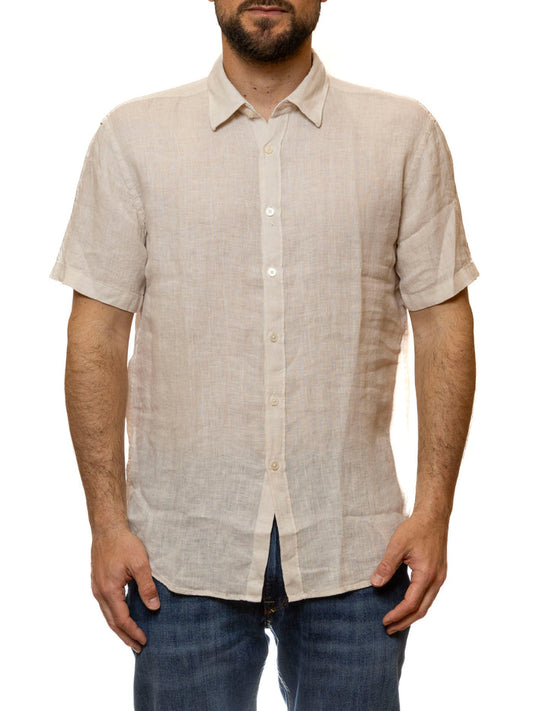 QB24 camicia cotone sabbia 0126080 COTONE-SAND