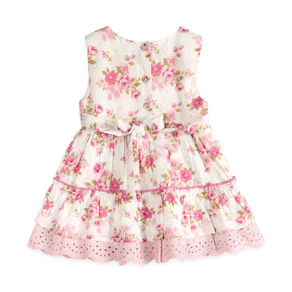 Camille Floral Baby Dress Back (Organic)