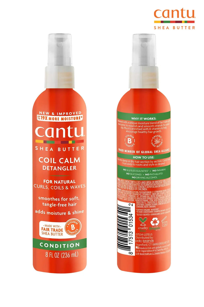 CANTU FOR NATURAL HAIR COIL CALM DETANGLER 8oz - BSW BEAUTY CANADA