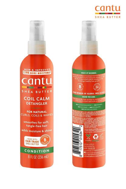 CANTU FOR NATURAL HAIR COIL CALM DETANGLER 8oz - BSW BEAUTY CANADA