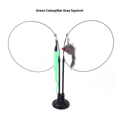 Green Caterpillar Gray Rat / As Shown