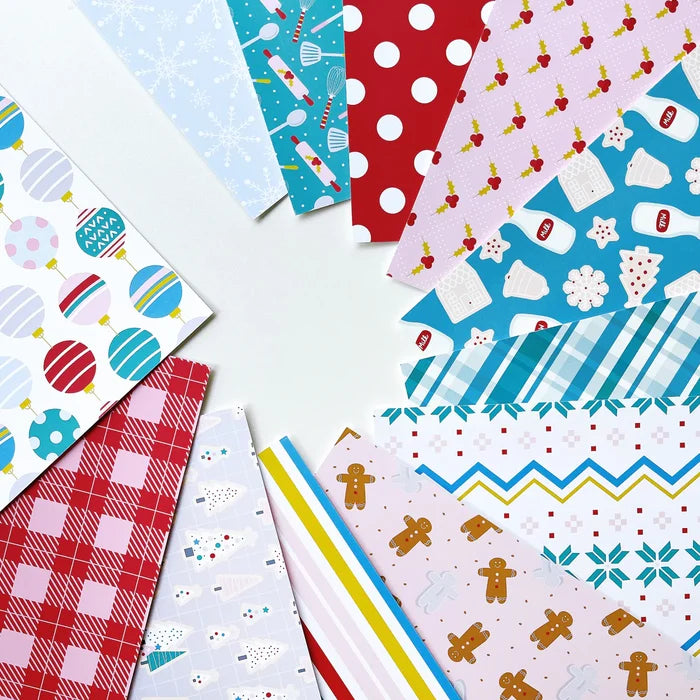 Catherine Pooler - 12x12 Patterned Paper - Cookies for Santa. Want to create custom holiday gift bag or boxes that coordinate with your holiday cards? The Cookies for Santa 12x12 Patterned Paper is here for you! Available at Embellish Away located in Bowmanville Ontario Canada.
