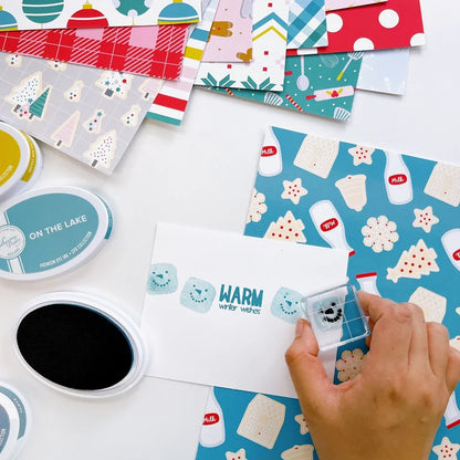 Catherine Pooler - 12x12 Patterned Paper - Cookies for Santa. Want to create custom holiday gift bag or boxes that coordinate with your holiday cards? The Cookies for Santa 12x12 Patterned Paper is here for you! Available at Embellish Away located in Bowmanville Ontario Canada.