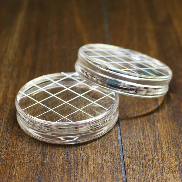 Catherine Pooler - Acrylic Grid Stamping Block - 2-3/4" Round. 2.75" clear acrylic grid. Available at Embellish Away located in Bowmanville Ontario Canada.