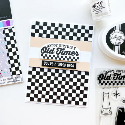 Catherine Pooler - One Liners Stamp Set - Rad Dad. Send Dad a note to let him know he's still cool in your books with the Rad Dad One Liners Stamp Set. Available at Embellish Away located in Bowmanville Ontario Canada. Card by brand ambassador.