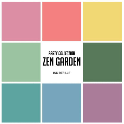 Catherine Pooler - Spa Collection - Zen Garden Refills/Reinkers. The Spa Collection has another eight gorgeous soft, muted colors to definitely soothe any mood: Zen Garden.  Select Polished, Rose Petals, Seafoam, Shea Butter, Skylight, Spruce, Stone Blue, Sugared Lavender from the drop down. Each Sold Separately. Available at Embellishaway.ca in Bowmanville Ontario Canada.