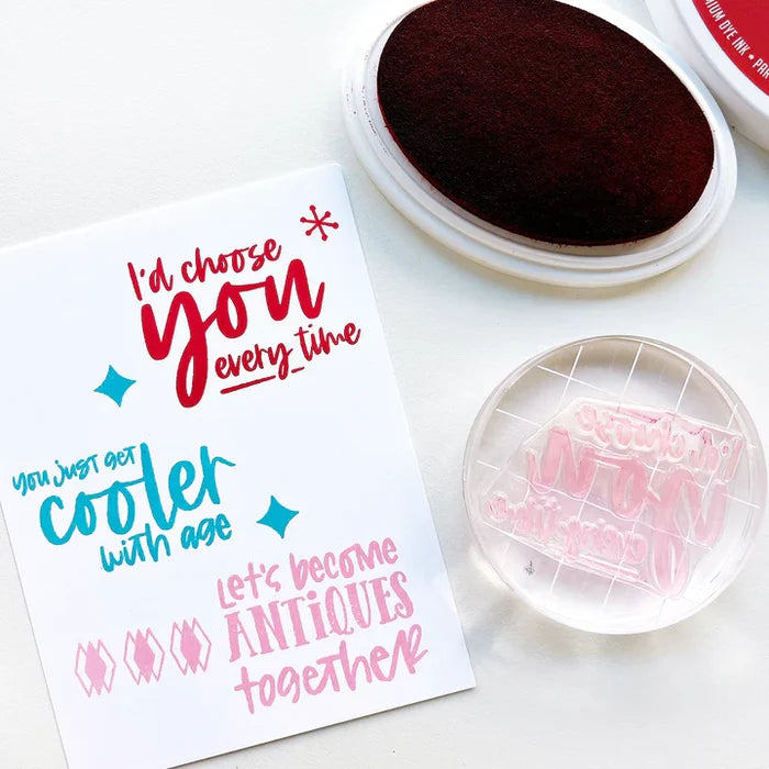 Catherine Pooler - Sentiments Stamp Set - Aged to Perfection