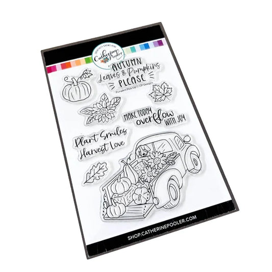 Catherine Pooler - Stamp - Pumpkin Pick-Up. Just need to the Stamp Set? Straight from the farm, the Pumpkin Pick-Up Stamp Set is the quintessential fall image! Available at Embellish Away located in Bowmanville Ontario Canada.