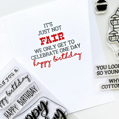 Catherine Pooler - Stamp & Die Set - At the Fair. The icon of the fair coming to town is the Ferris Wheel. The At the Fair Stamp Set and coordinating dies features a Ferris Wheel stamp with a fill in for each car. Available at Embellish Away located in Bowmanville Ontario Canada. Example by brand ambassador.