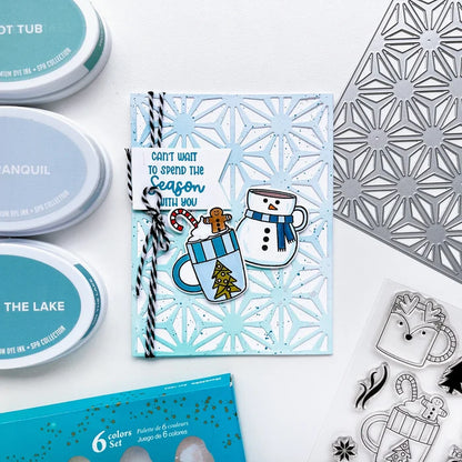 Catherine Pooler - Stamp & Die Set - Holiday Mug. From the makers of the original Mug Shots Stamp Set comes Holiday Mug Shots Stamps and coordinating dies! Features all your favorite winter friends- Santa, Rudolf, Snowman and even the Gingerbread man. Available at Embellish Away located in Bowmanville Ontario Canada. Example by brand ambassador.