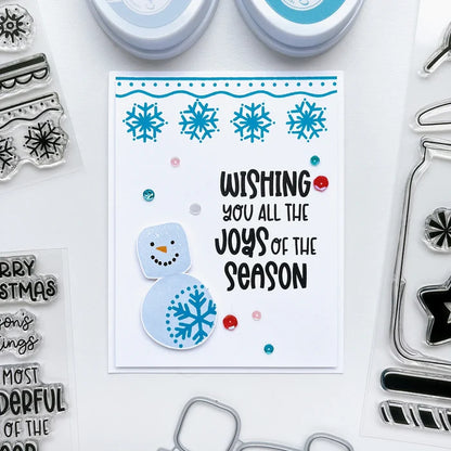 Catherine Pooler - Stamp & Die Set - Jar Full of Joy. Fill your holiday cookie jar with joy! Use the Jar Full of Joy Stamp Set and Coordinating Dies to create your own holiday decor cards! Fill the jar or turn it into a shaker card. Available at Embellish Away located in Bowmanville Ontario Canada. Example by brand ambassador.