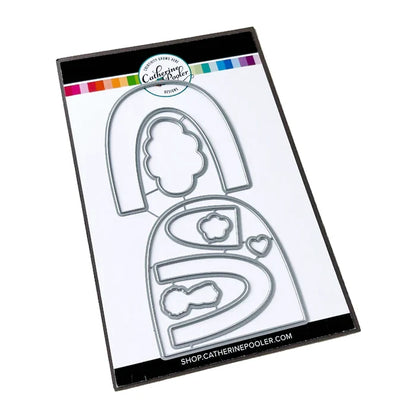 Catherine Pooler - Stamp & Dies Set - Smile Bright. Smile Bright! This 6x8 Stamp Set and coordinating dies are ready for you to piece it together to your hearts content to create a modern, boho rainbow. Available at Embellish Away located in Bowmanville Ontario Canada.