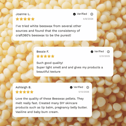 Customer reviews and testimonials for Organic White Beeswax Pellets from Craft 360