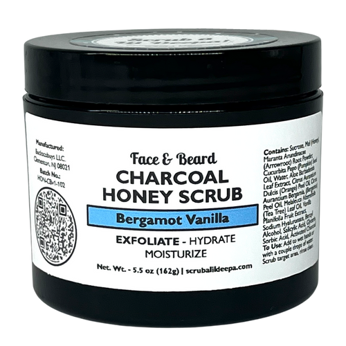 Charcoal Honey Scrub - Bergamot Vanilla