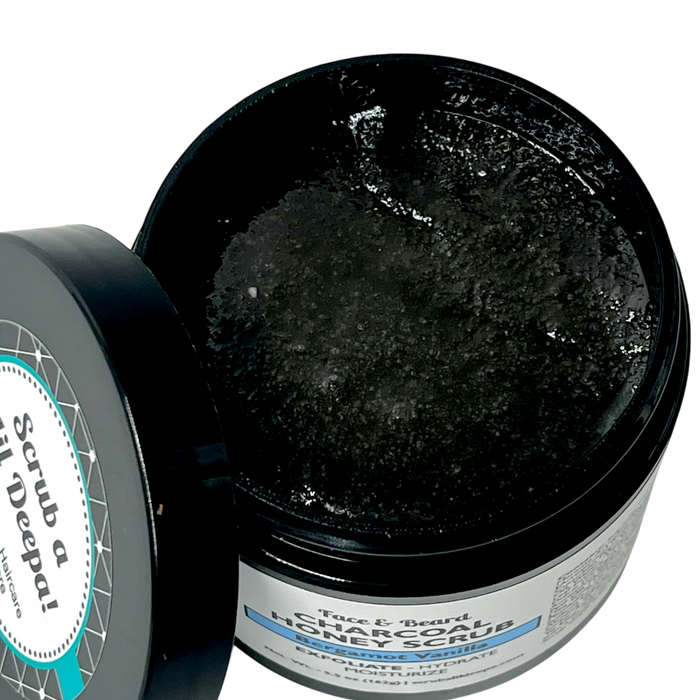 Charcoal Honey Scrub - Bergamot Vanilla