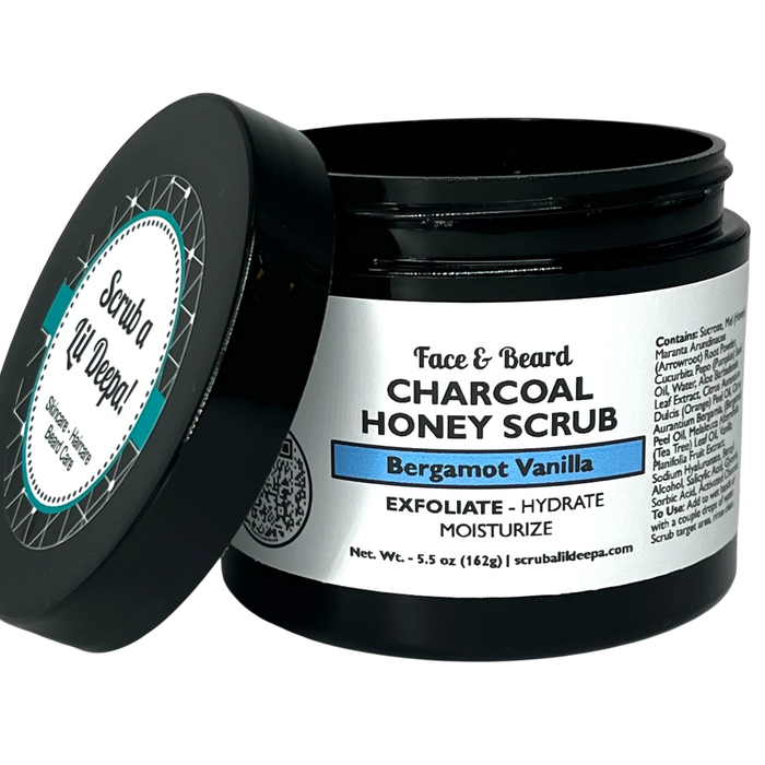 Charcoal Honey Scrub - Bergamot Vanilla