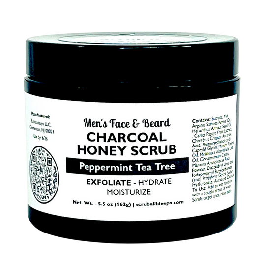 Charcoal Honey Scrub - Peppermint Tea Tree