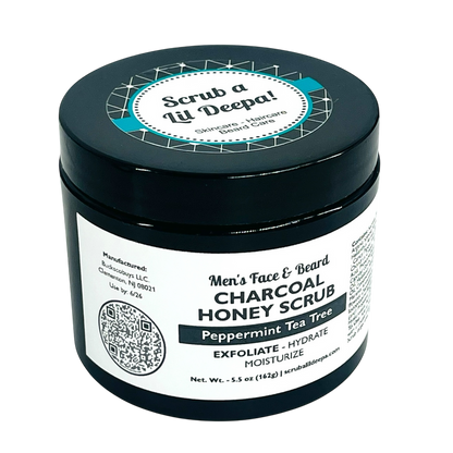 Charcoal Honey Scrub - Peppermint Tea Tree