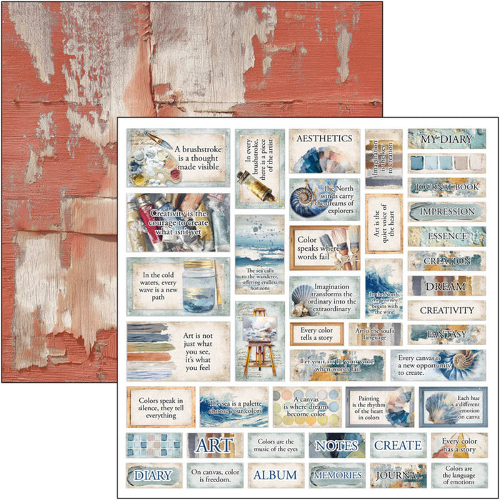 Ciao Bella - 12X12 Paper Pad - An Artist Journey. Includes 12 Sheets. Available at Embellish Away located in Bowmanville Ontario Canada.