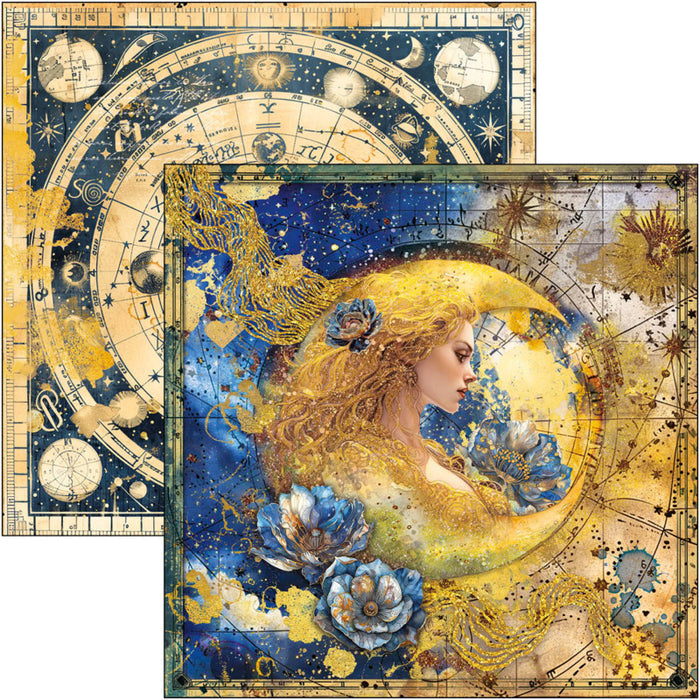 Ciao Bella - 12X12 Paper Pad - Celestial. Available at Embellish Away located in Bowmanville Ontario Canada.