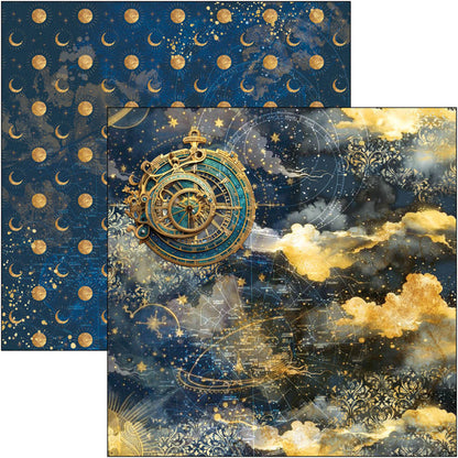 Ciao Bella - 12X12 Paper Pad - Celestial. Available at Embellish Away located in Bowmanville Ontario Canada.