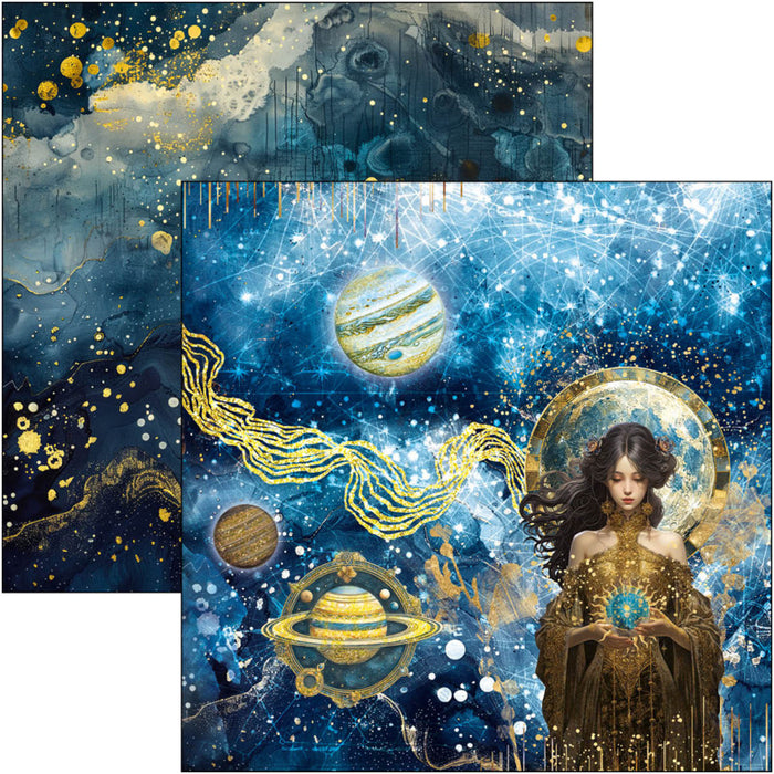 Ciao Bella - 12X12 Paper Pad - Celestial. Available at Embellish Away located in Bowmanville Ontario Canada.