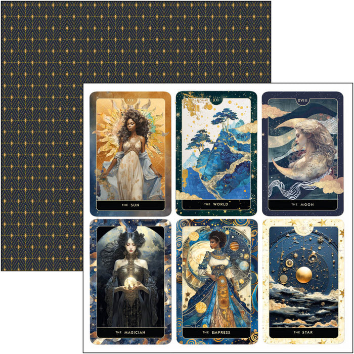 Ciao Bella - 12X12 Paper Pad - Celestial. Available at Embellish Away located in Bowmanville Ontario Canada.