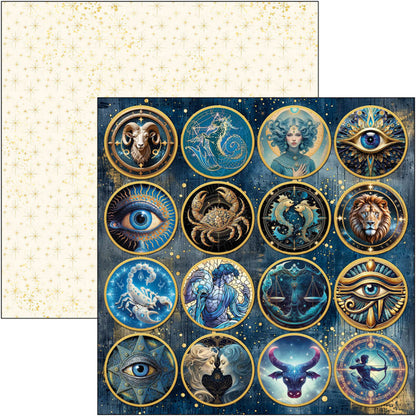 Ciao Bella - 12X12 Paper Pad - Celestial. Available at Embellish Away located in Bowmanville Ontario Canada.