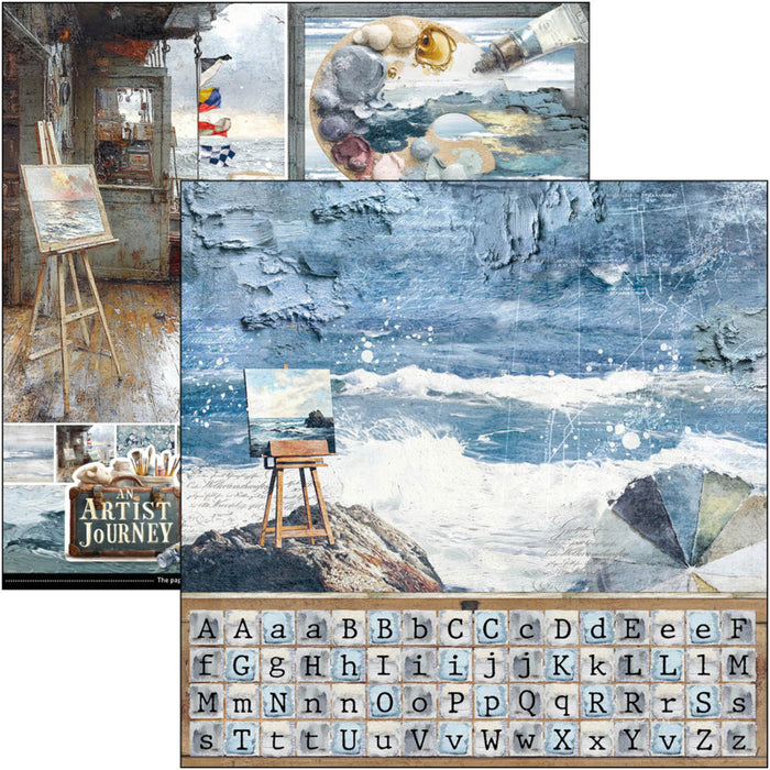 Ciao Bella - 12X12 Patterns Pad - An Artist Journey. Includes 8 Sheets. Available at Embellish Away located in Bowmanville Ontario Canada.