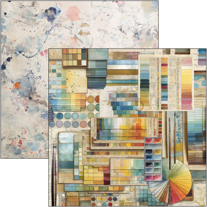 Ciao Bella - 12X12 Patterns Pad - An Artist Journey. Includes 8 Sheets. Available at Embellish Away located in Bowmanville Ontario Canada.
