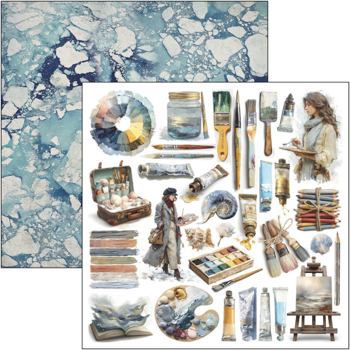 Ciao Bella - 12X12 Patterns Pad - An Artist Journey. Includes 8 Sheets. Available at Embellish Away located in Bowmanville Ontario Canada.
