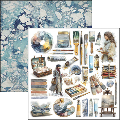 Ciao Bella - 12X12 Patterns Pad - An Artist Journey. Includes 8 Sheets. Available at Embellish Away located in Bowmanville Ontario Canada.