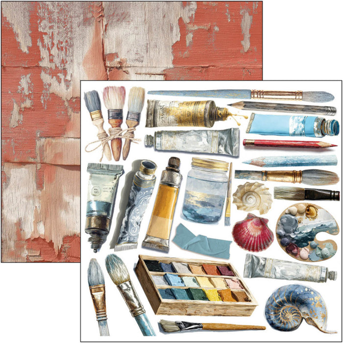 Ciao Bella - 6X6 Fussy Cut Pad - An Artist Journey. Includes 24 Sheets. Available at Embellish Away located in Bowmanville Ontario Canada.