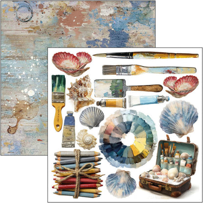Ciao Bella - 6X6 Fussy Cut Pad - An Artist Journey. Includes 24 Sheets. Available at Embellish Away located in Bowmanville Ontario Canada.
