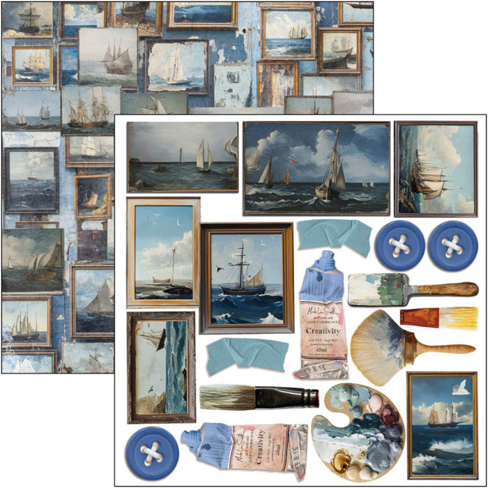 Ciao Bella - 6X6 Fussy Cut Pad - An Artist Journey. Includes 24 Sheets. Available at Embellish Away located in Bowmanville Ontario Canada.